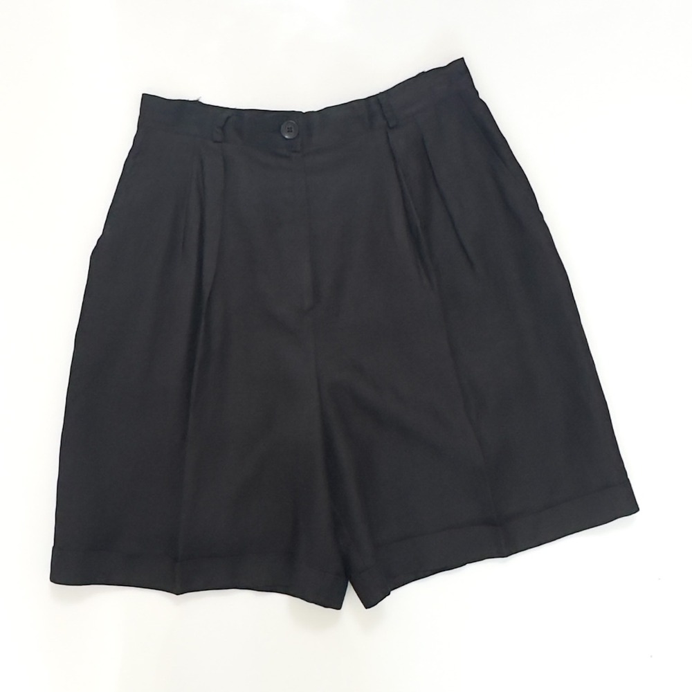 Vintage 90s Ann Taylor Studio Tailored Linen Shorts - Size 12 (best for 8-10) - Picture 3 of 12